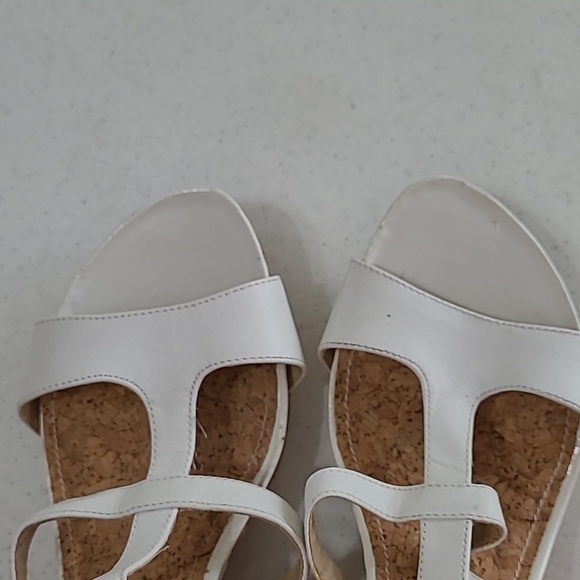 Kenneth Cole Reaction white wedge espadrilles sandals size 10 - Picture 9 of 14